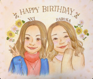 似顔絵誕生日プレゼント